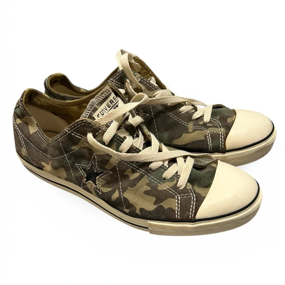 Converse Green Camouflage Sneakers - Picture 2 of 8